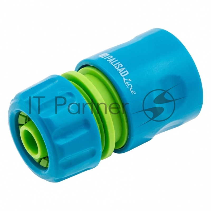 Соединитель пластмассовый быстросъемный для шланга 1/2, однокомпонентный, LUXE// Palisad