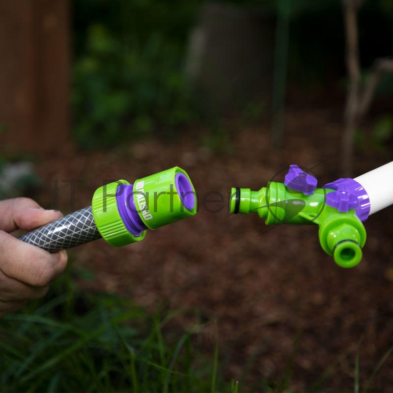 Соединитель пластмассовый быстросъемный для шланга 3/4, аквастоп// Palisad