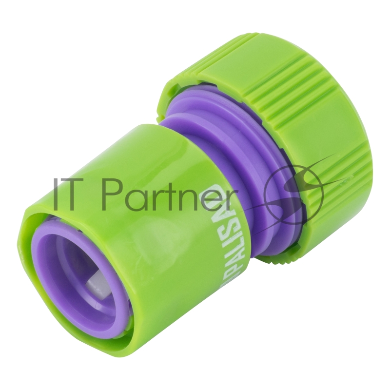 Соединитель пластмассовый быстросъемный для шланга 3/4, аквастоп// Palisad