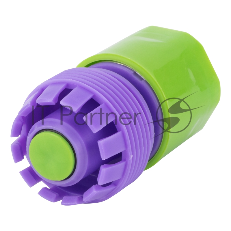 Соединитель пластмассовый быстросъемный для шланга 3/4, аквастоп// Palisad