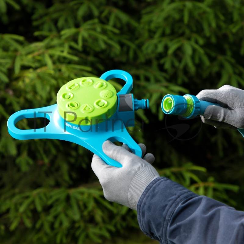 Соединитель пластмассовый быстросъемный для шланга 3/4, однокомпонентный, LUXE// Palisad