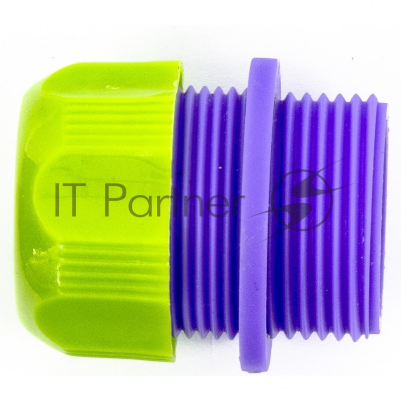 Соединитель пластмассовый для шланга 1/2, с внешней резьбой 3/4// Palisad