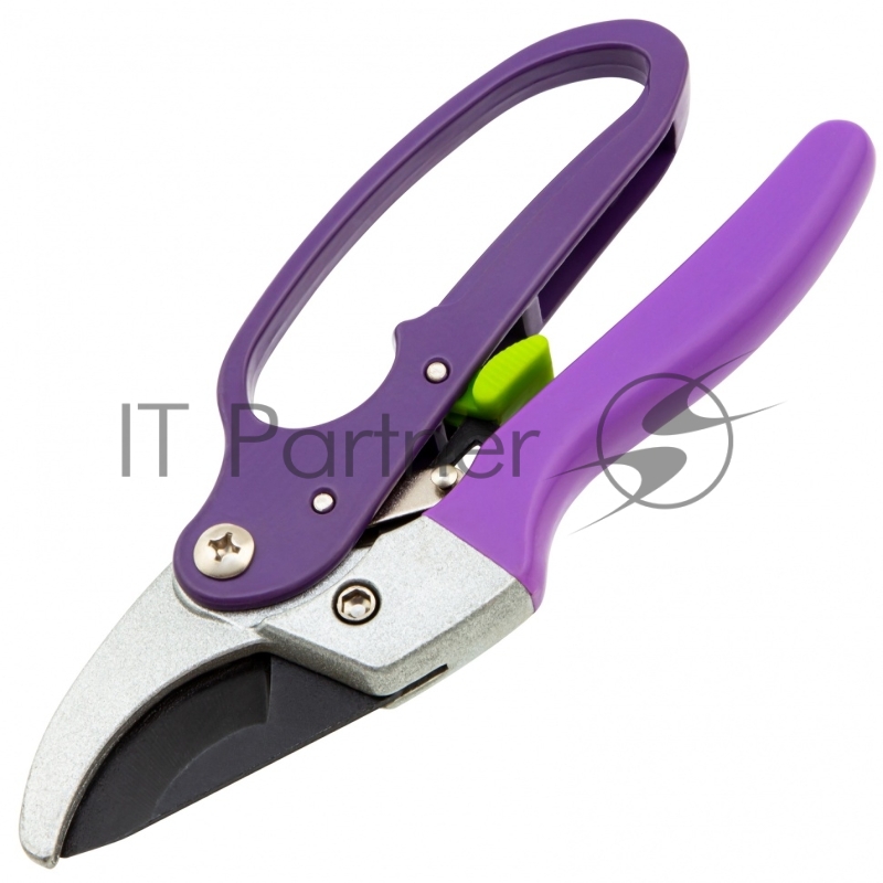 Секатор прямого реза, 200 мм, храповой механизм, металлические обрезиненные рукоятки// Palisad