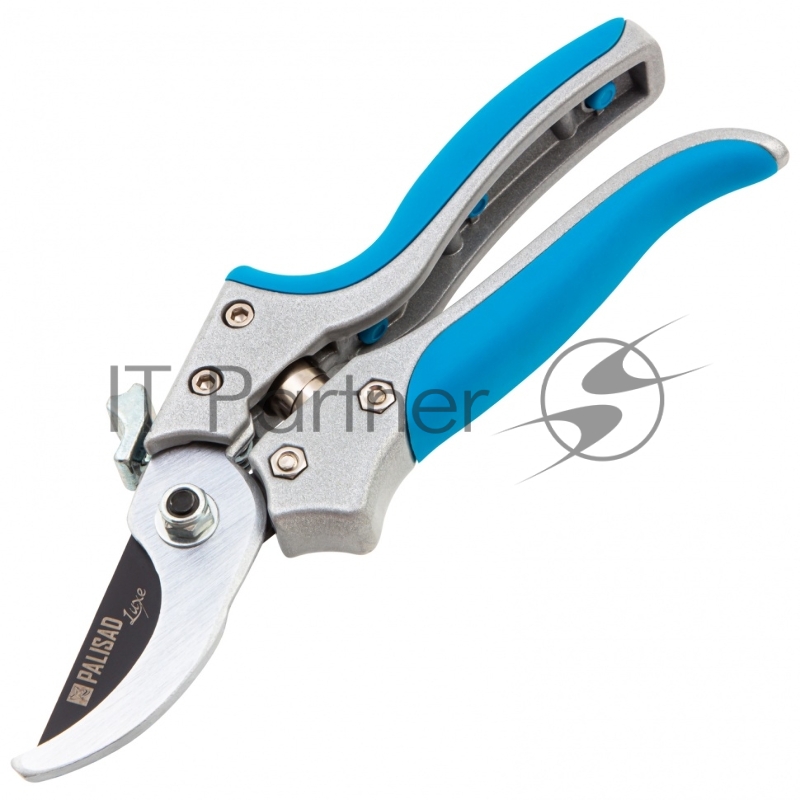 Секатор прямого реза, 205 мм, металлические обрезиненные рукоятки, LUXE// Palisad