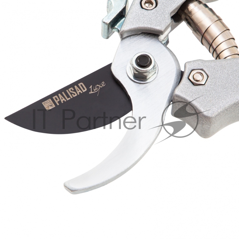Секатор прямого реза, 205 мм, металлические обрезиненные рукоятки, LUXE// Palisad