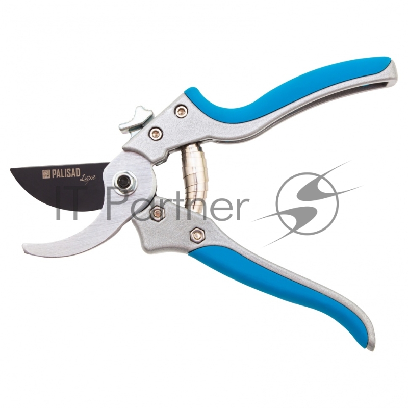 Секатор прямого реза, 205 мм, металлические обрезиненные рукоятки, LUXE// Palisad