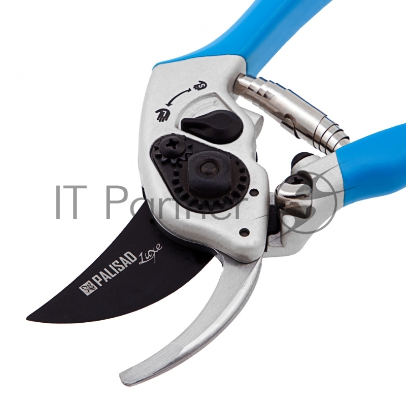 Секатор прямого реза, 210 мм, регулировка захвата, алюминиевые рукоятки, LUXE// Palisad