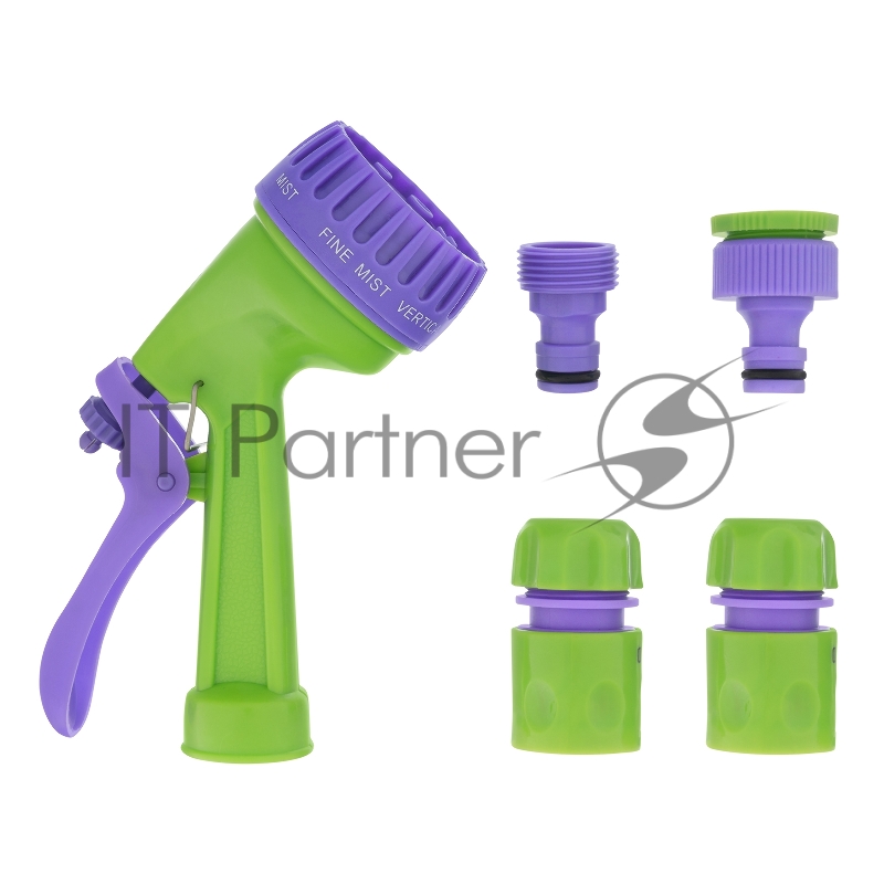 Набор поливочный, шланг 3/4 25м, 7-реж пистолет, соед., адаптер// Palisad