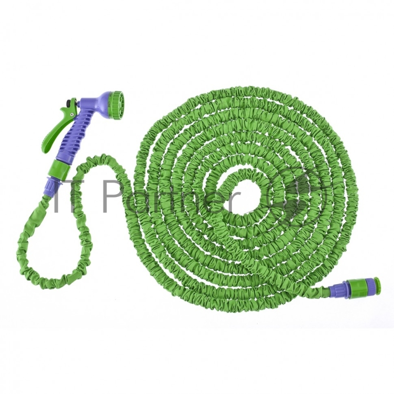 Набор поливочный, усиленый растягивающийся шланг 20м, 7-реж пистолет, соед., адаптер// Palisad