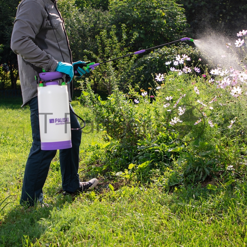 Опрыскиватель 7 л, ручной, усиленный, с горловиной, насосом, шлангом, разбрызгивателем// Palisad