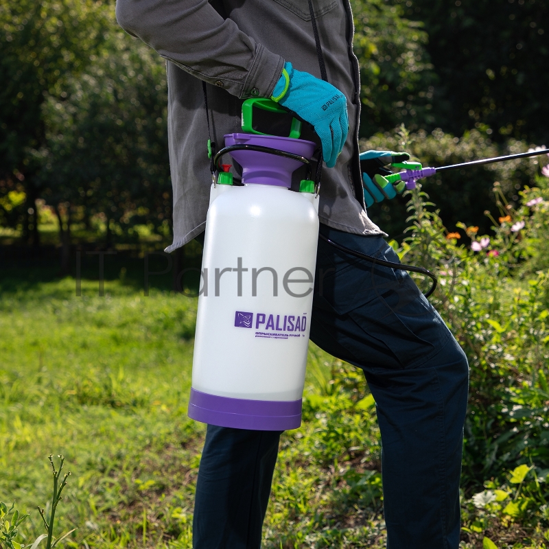Опрыскиватель 7 л, ручной, усиленный, с горловиной, насосом, шлангом, разбрызгивателем// Palisad