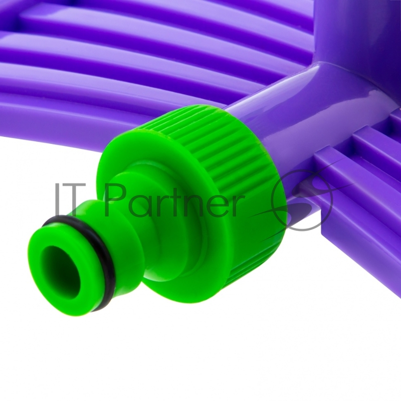 Разбрызгиватель пласт., вращ. с 3 лоп., штуц D 3/4, с подст., S поля. 180 кв. м, D 15 м// Palisad