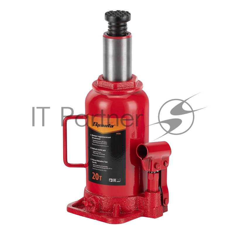 Домкрат SPARTA 50325 бутылочный 10т h подъема 200-385мм
