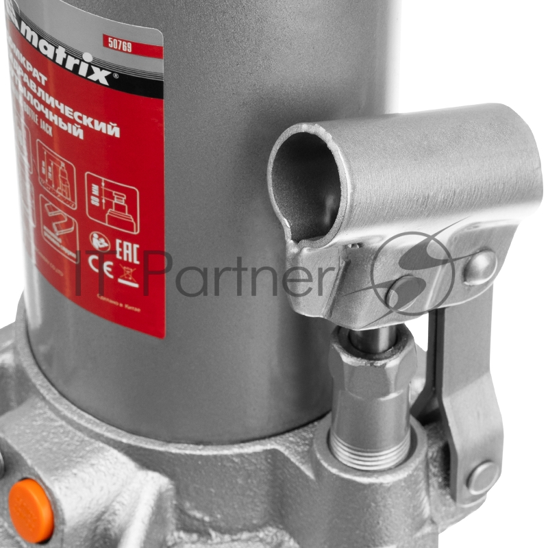 Домкрат гидравлический бутылочный, 16 т, h подъема 230–460 мм// Matrix