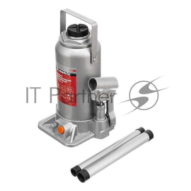 Домкрат гидравлический бутылочный, 16 т, h подъема 230–460 мм// Matrix