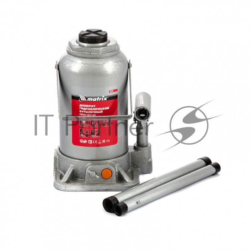 Домкрат гидравлический бутылочный, 20 т, h подъема 244–449 мм// Matrix