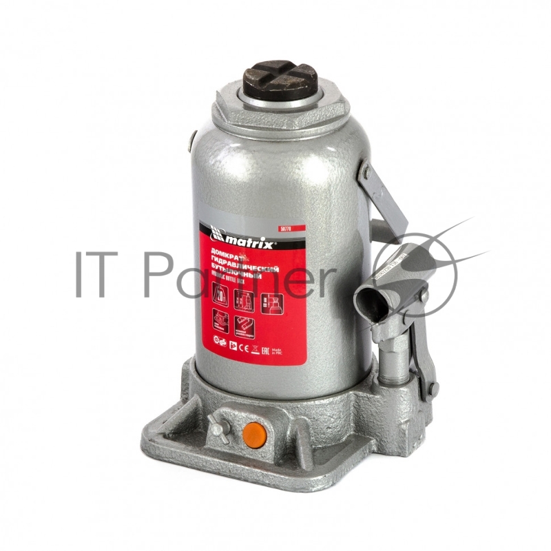 Домкрат гидравлический бутылочный, 20 т, h подъема 244–449 мм// Matrix