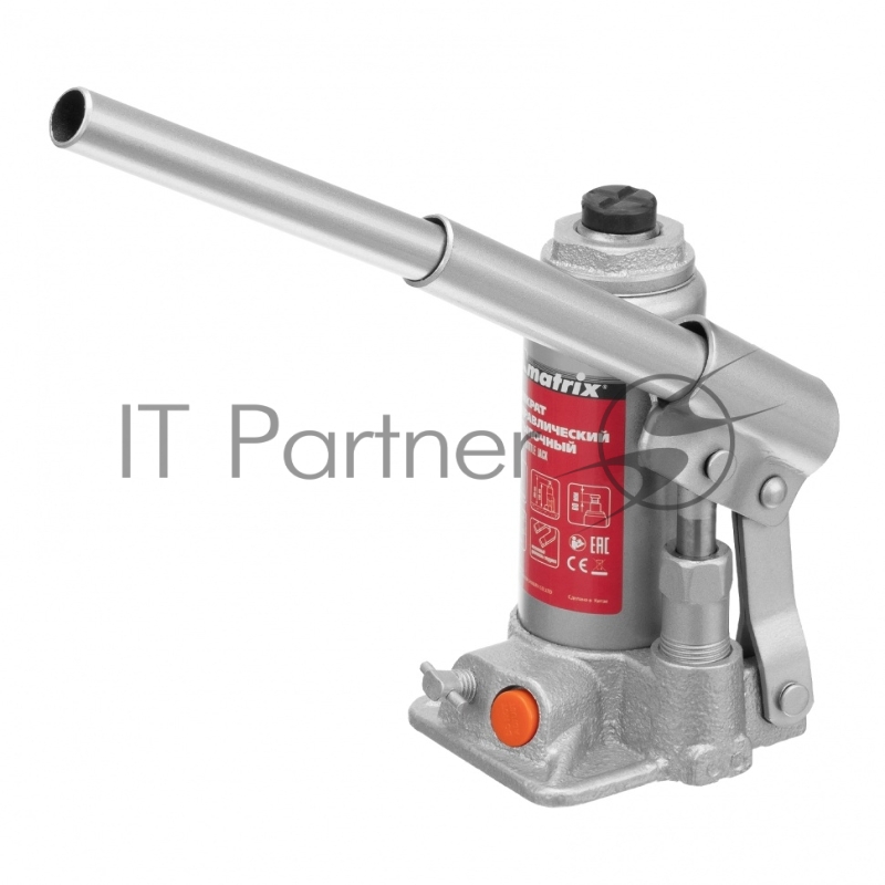 Домкрат гидравлический бутылочный, 2 т, h подъема 158–308 мм// Matrix