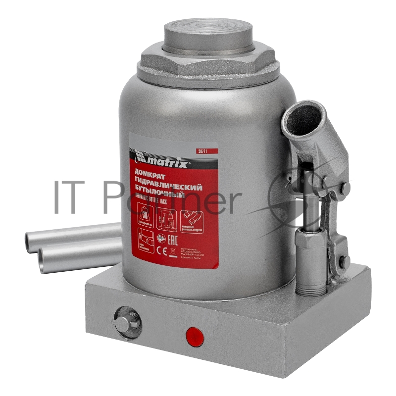 Домкрат гидравлический бутылочный, 30 т, h подъема 244–370 мм// Matrix