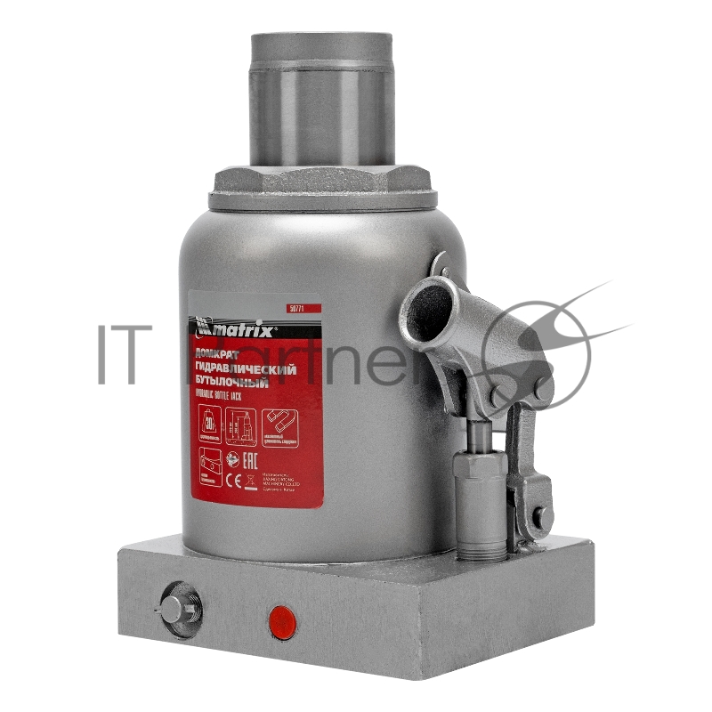 Домкрат гидравлический бутылочный, 30 т, h подъема 244–370 мм// Matrix