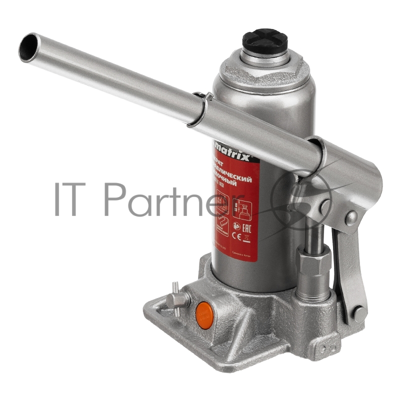 Домкрат гидравлический бутылочный, 3 т, h подъема 178–343 мм// Matrix