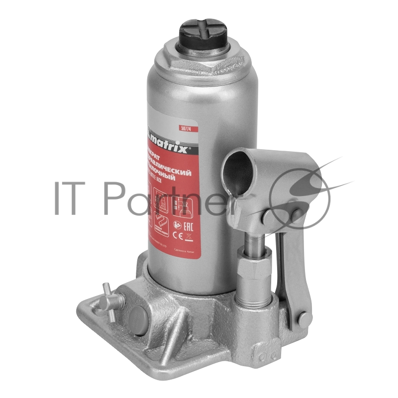 Домкрат гидравлический бутылочный, 3 т, h подъема 178–343 мм, в пласт. кейсе// Matrix