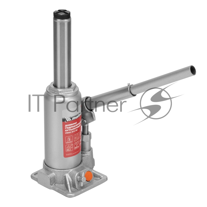 Домкрат гидравлический бутылочный, 3 т, h подъема 178–343 мм, в пласт. кейсе// Matrix