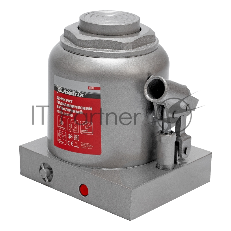 Домкрат гидравлический бутылочный, 50 т, h подъема 236–356 мм// Matrix