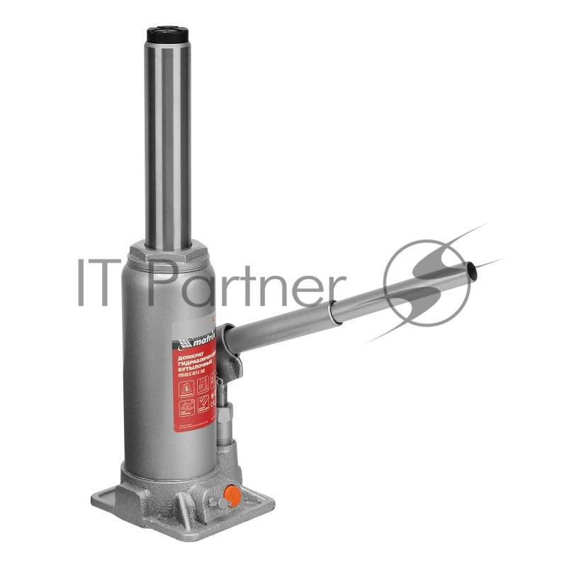 Домкрат гидравлический бутылочный, 6 т, h подъема 216–413 мм// Matrix