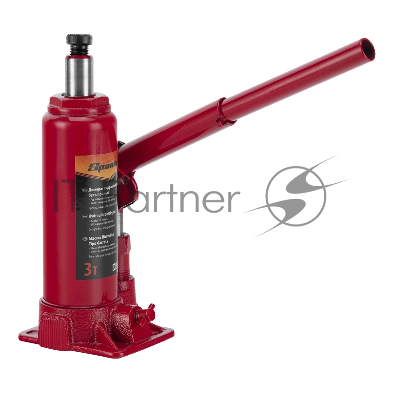 Домкрат гидравлический бутылочный, 3т, h подъема 180-340 мм// Sparta