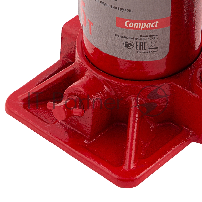 Домкрат гидравлический бутылочный, 6 т, h подъема 180–340 мм, Compact// Sparta