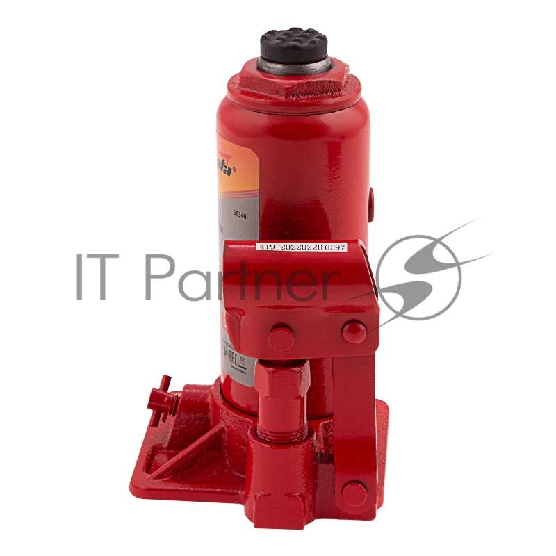 Домкрат гидравлический бутылочный, 6 т, h подъема 180–340 мм, Compact// Sparta