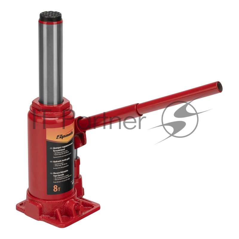 Домкрат гидравлический бутылочный, 8 т, h подъема 200-385 мм// Sparta