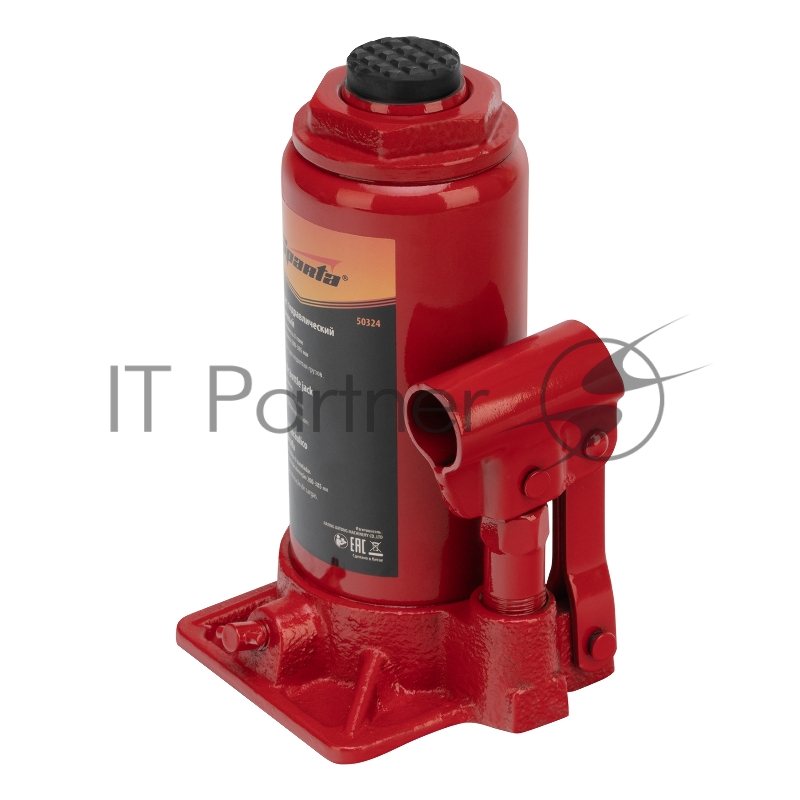 Домкрат гидравлический бутылочный, 8 т, h подъема 200-385 мм// Sparta