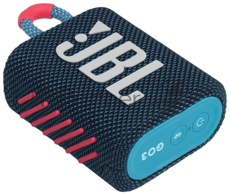 Динамик JBL Портативная акустическая система JBL GO 3 синяя/розовая