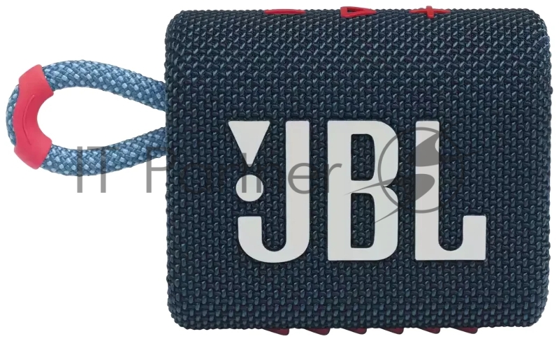 Динамик JBL Портативная акустическая система JBL GO 3 синяя/розовая