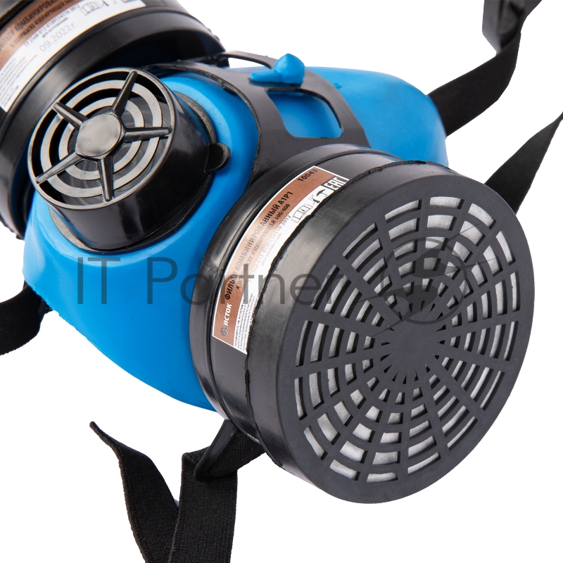 Полумаска изолирующая ИСТОК-300/400 со сменными комбинированными фильтрами А1Р1// Россия