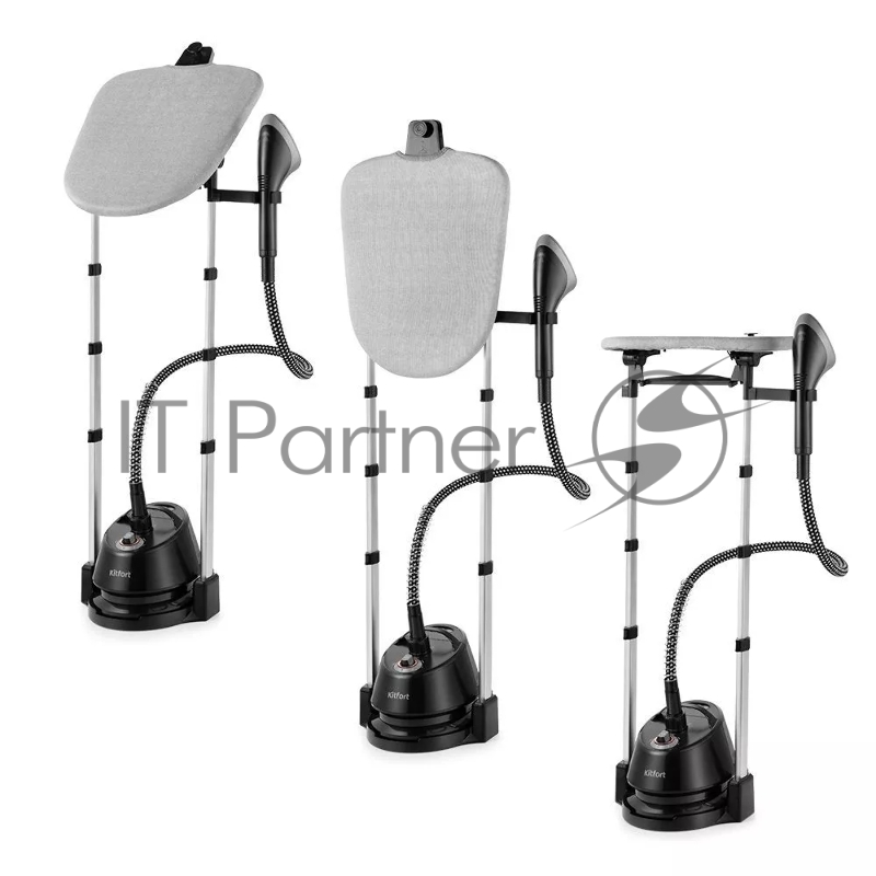 Отпариватель напольный Kitfort КТ-9112 1580Вт черный/серебристый