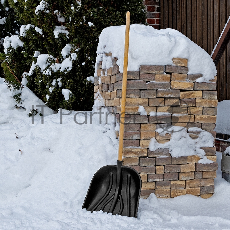 Лопата для уборки снега пластиковая PROFI, 410х405 мм, без черенка, Россия// Сибртех