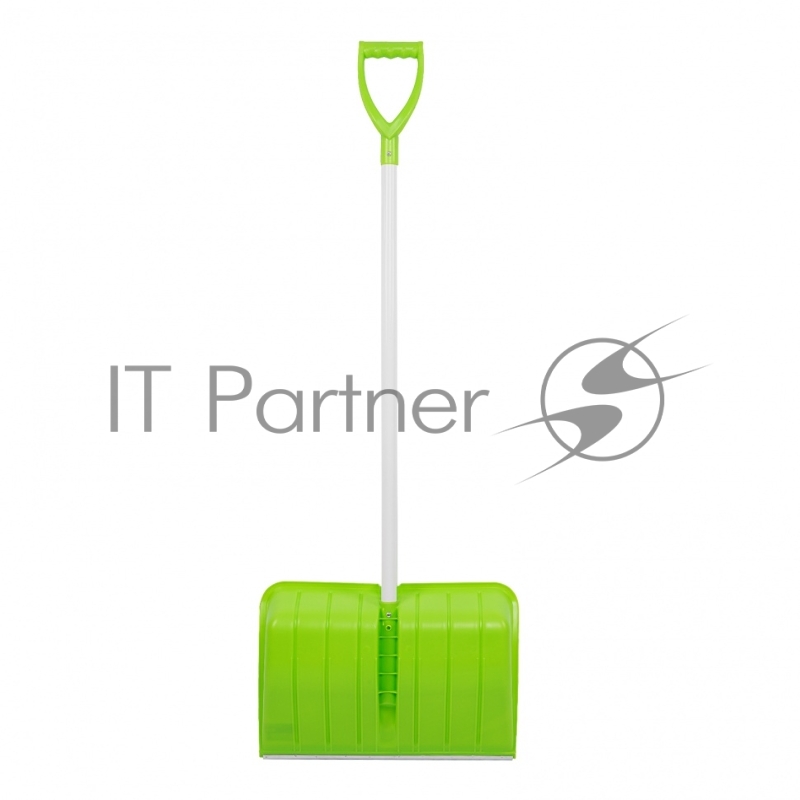 Лопата для уборки снега пластиковая PROFI, 535х385х1400 мм, стальной черенок, Россия// Сибртех