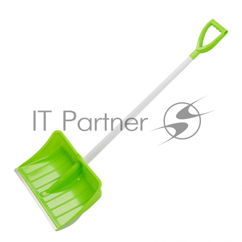 Лопата для уборки снега пластиковая PROFI, 535х385х1400 мм, стальной черенок, Россия// Сибртех