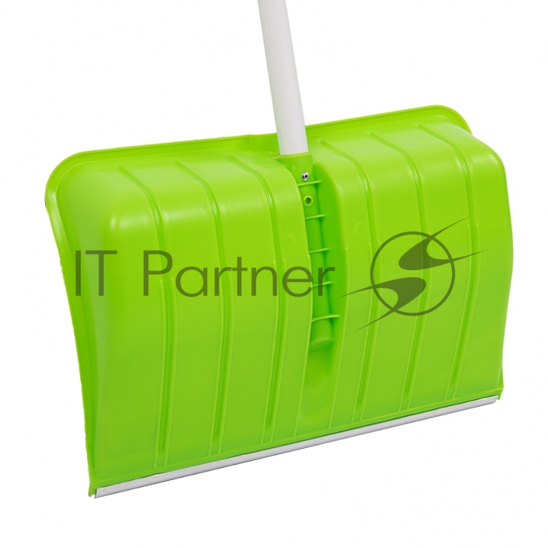 Лопата для уборки снега пластиковая PROFI, 535х385х1400 мм, стальной черенок, Россия// Сибртех