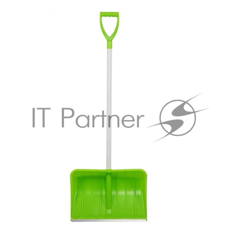 Лопата для уборки снега пластиковая PROFI, 535х385х1400 мм, стальной черенок, Россия// Сибртех