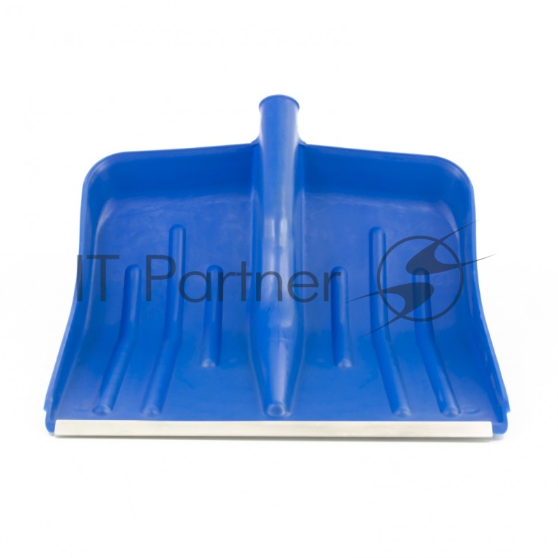 Лопата для уборки снега пластиковая, синяя, 420х425 мм, без черенка, Россия// Сибртех