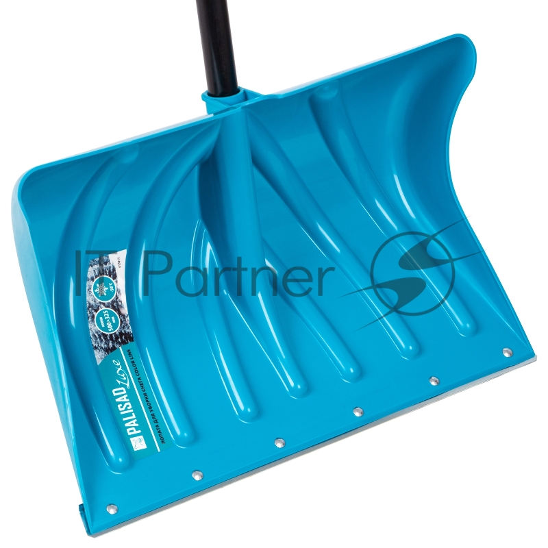 Лопата для уборки снега пластиковая LUXE,500х325х1300 мм, металлопластиковый черенок// Palisad