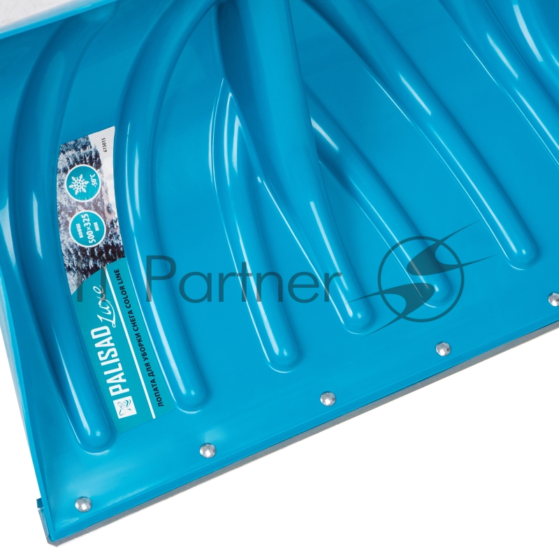 Лопата для уборки снега пластиковая LUXE,500х325х1300 мм, металлопластиковый черенок// Palisad