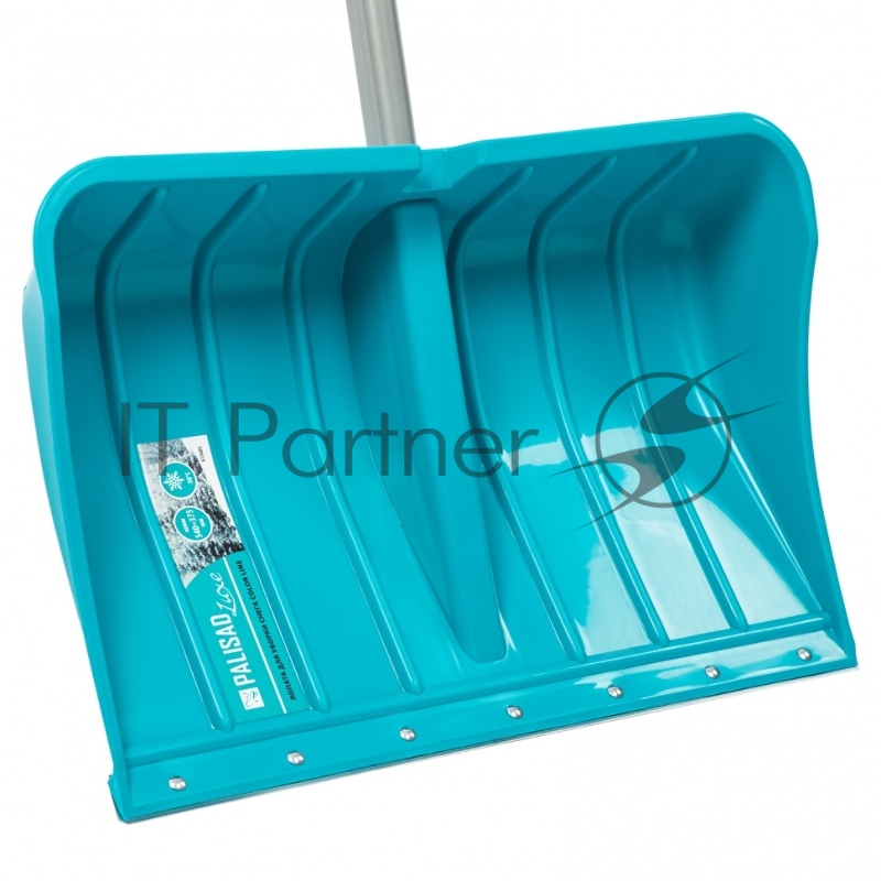 Лопата для уборки снега пластиковая LUXE, 540х375х1520 мм, стальной черенок// Palisad