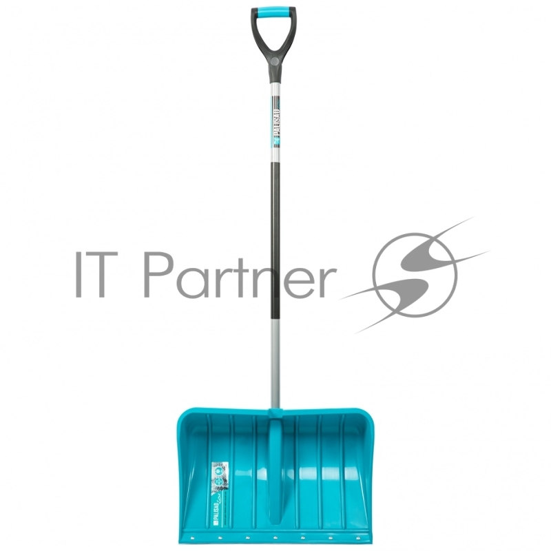Лопата для уборки снега пластиковая LUXE, 540х375х1520 мм, стальной черенок// Palisad