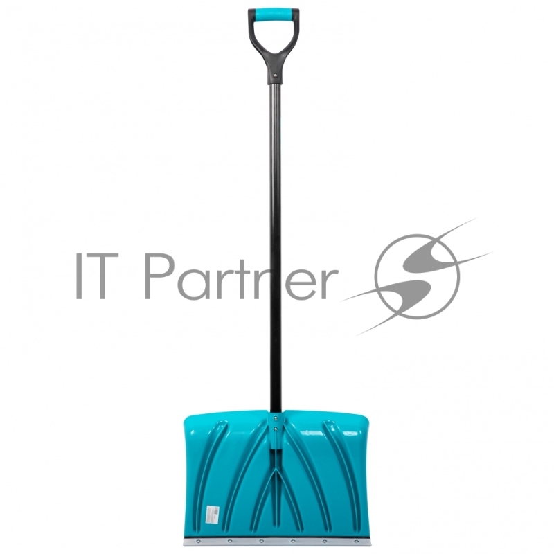 Лопата для уборки снега пластиковая LUXE,460х335х1300 мм, металлопластиковый черенок// Palisad