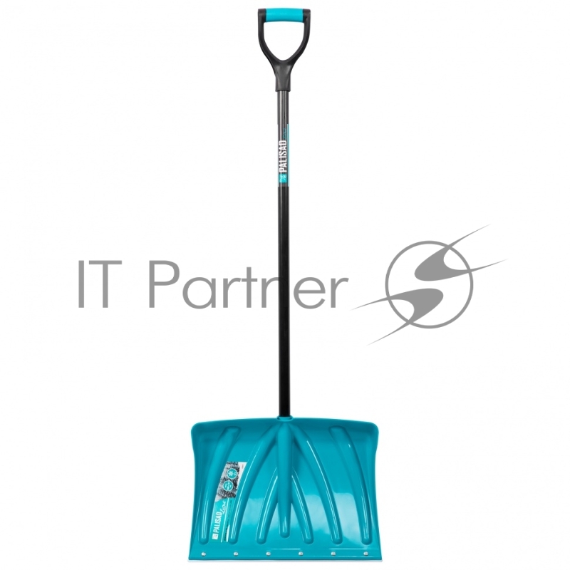 Лопата для уборки снега пластиковая LUXE,460х335х1300 мм, металлопластиковый черенок// Palisad
